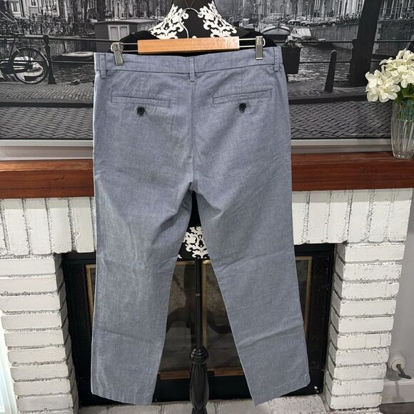 Banana Republic Men's Slacks Aiden Fit Gray Blue Chino Pants 33x32 - Picture 3 of 4